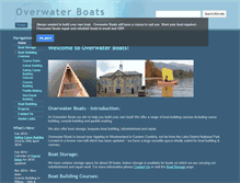 Tablet Screenshot of overwaterboats.co.uk